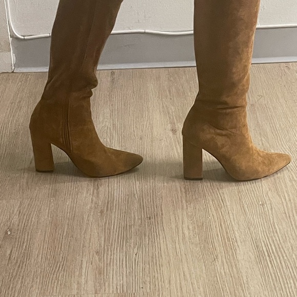 Brown high heel Knee length boots - Picture 5 of 5